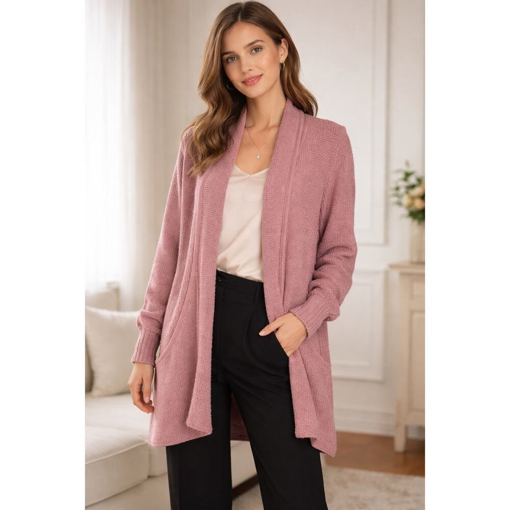 Women's Pink Cardigan Sweater